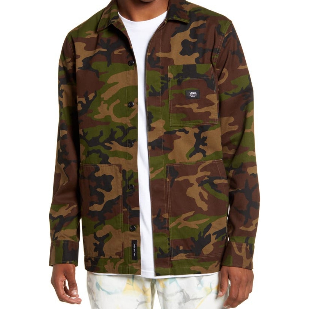 NWOT Vans Fullerton Camouflage Military Jacket